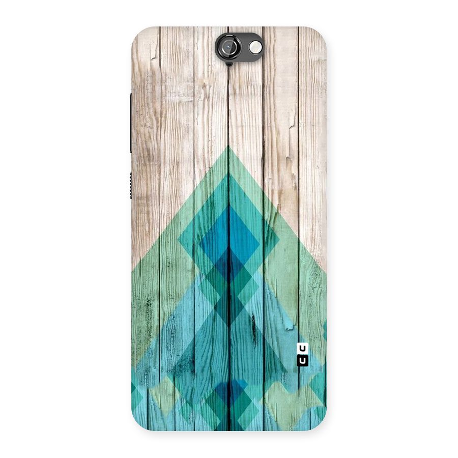 Abstract Green And Wood Back Case for HTC One A9