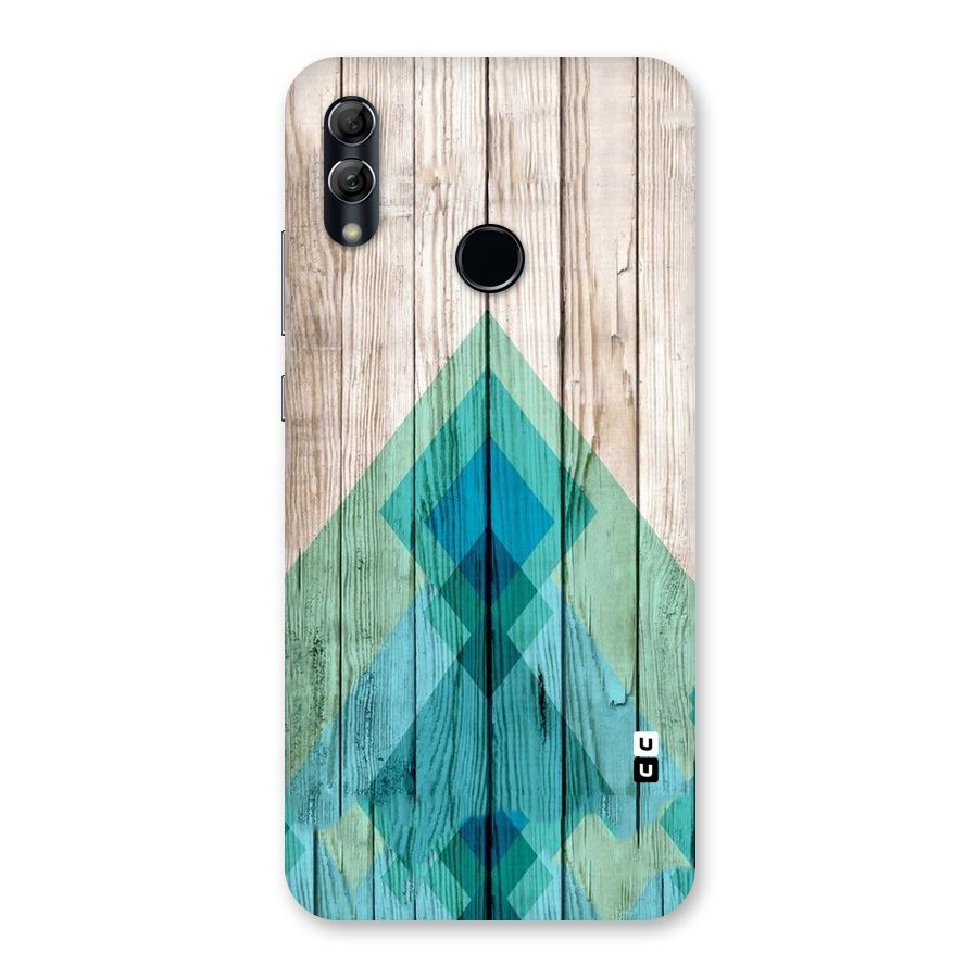 Abstract Green And Wood Back Case for Honor 10 Lite
