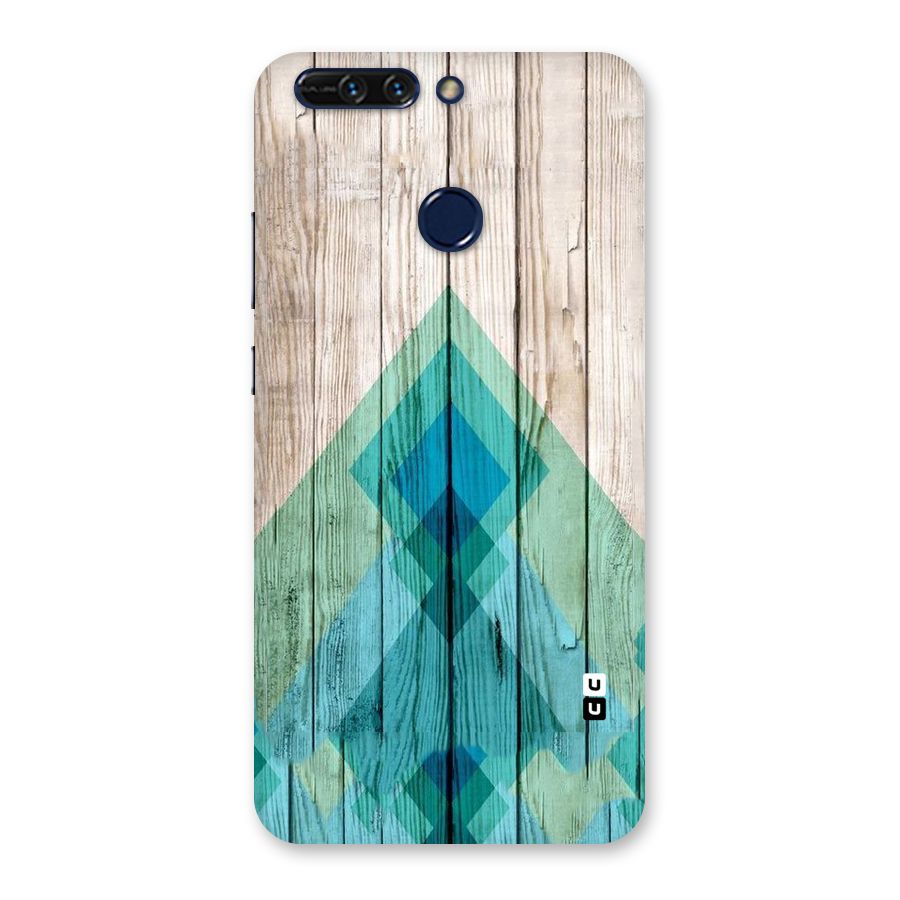 Abstract Green And Wood Back Case for Honor 8 Pro