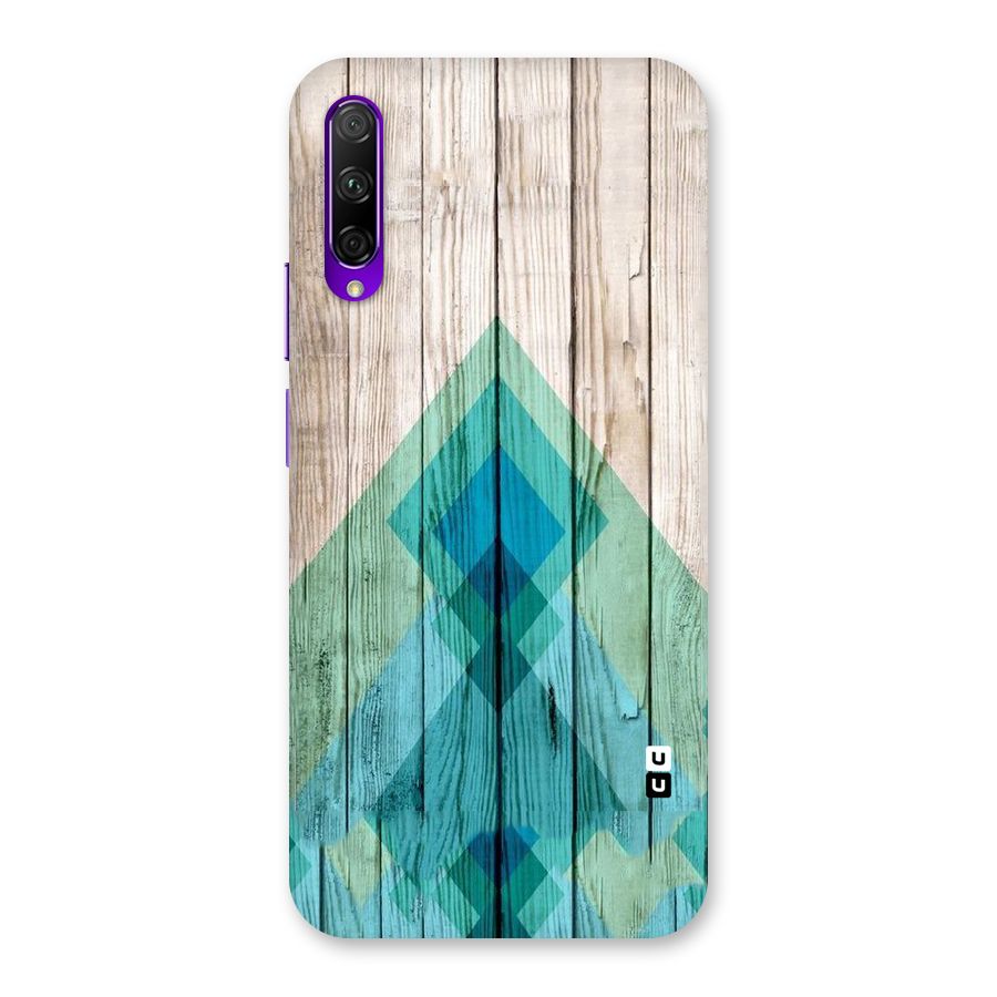 Abstract Green And Wood Back Case for Honor 9X Pro