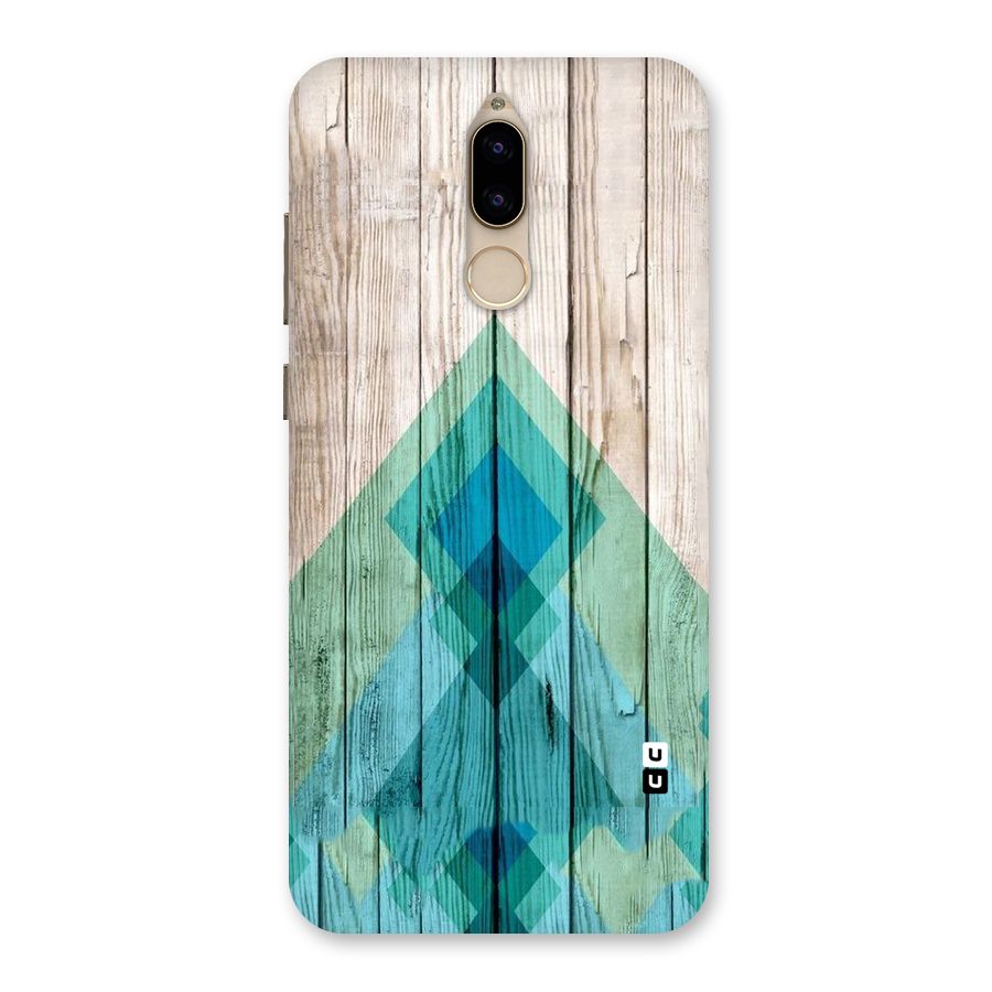 Abstract Green And Wood Back Case for Honor 9i