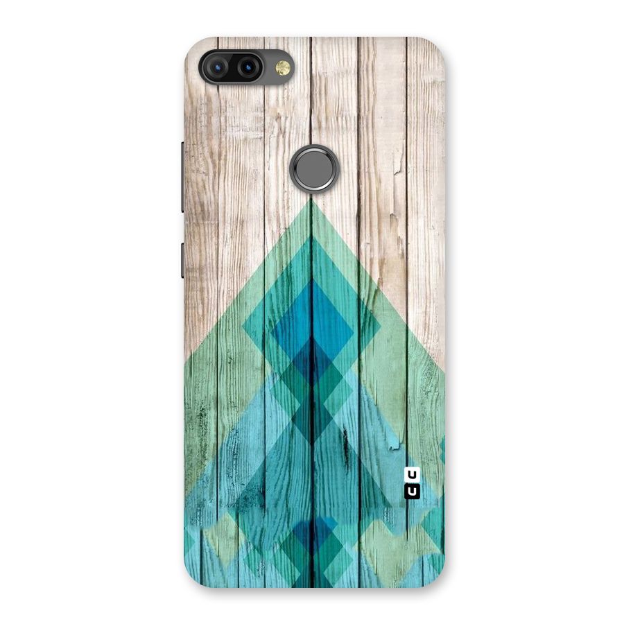 Abstract Green And Wood Back Case for Infinix Hot 6 Pro