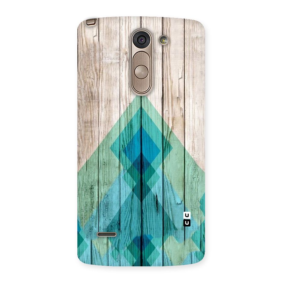Abstract Green And Wood Back Case for LG G3 Stylus