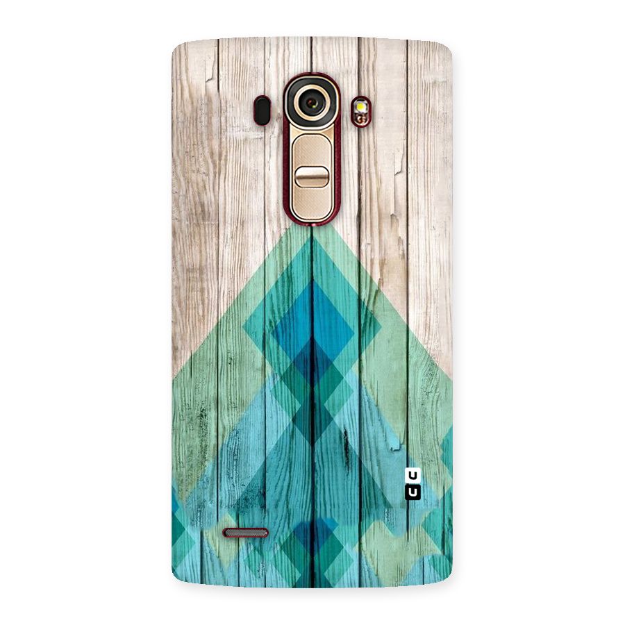 Abstract Green And Wood Back Case for LG G4
