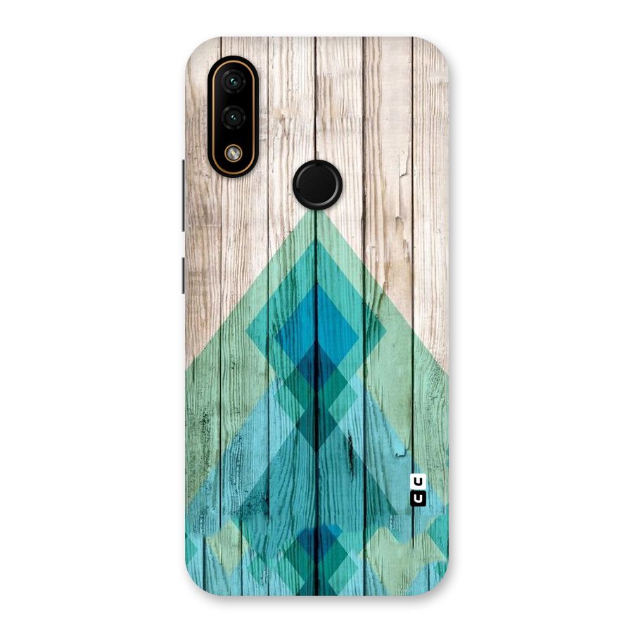 Abstract Green And Wood Back Case for Lenovo A6 Note