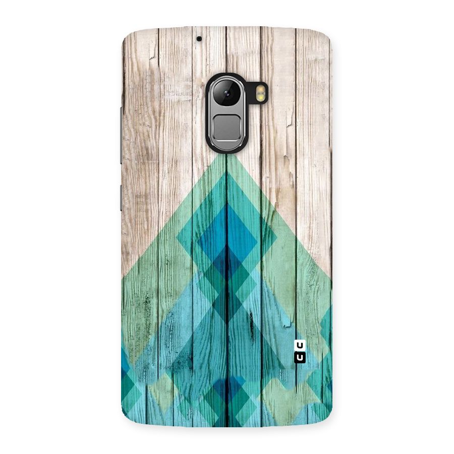 Abstract Green And Wood Back Case for Lenovo K4 Note