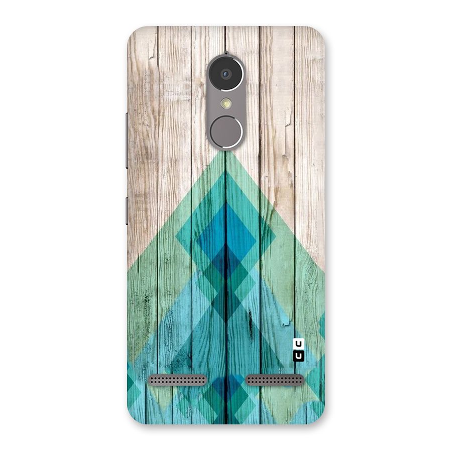 Abstract Green And Wood Back Case for Lenovo K6 Power
