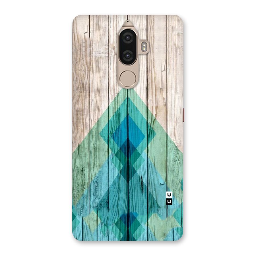 Abstract Green And Wood Back Case for Lenovo K8 Note