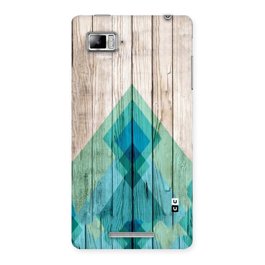 Abstract Green And Wood Back Case for Lenovo Vibe Z K910