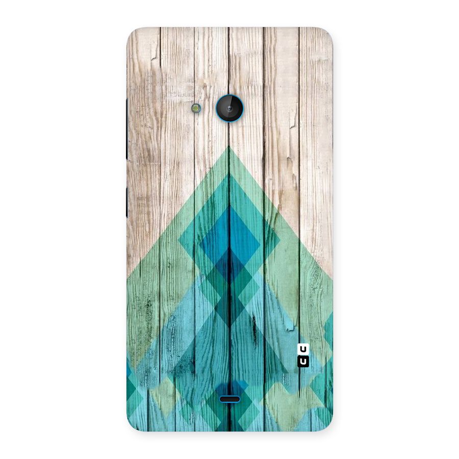 Abstract Green And Wood Back Case for Lumia 540