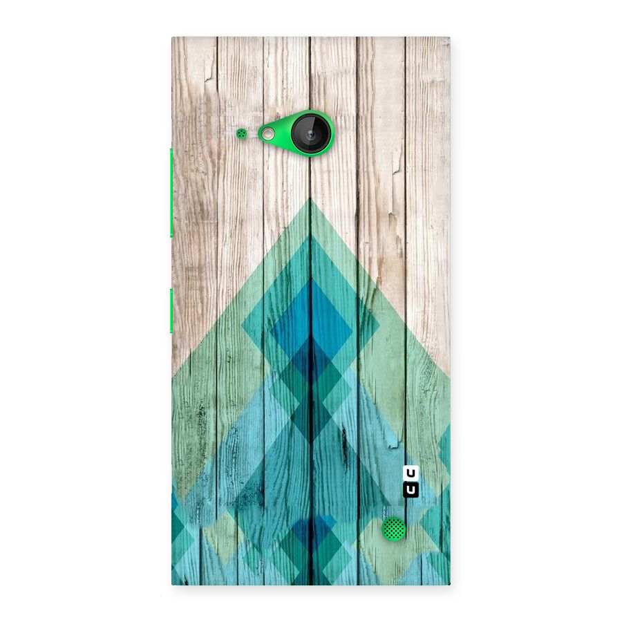 Abstract Green And Wood Back Case for Lumia 730