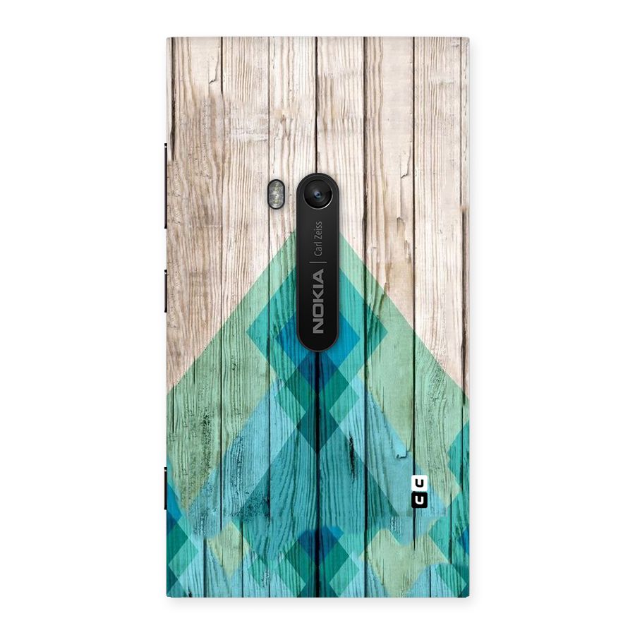 Abstract Green And Wood Back Case for Lumia 920