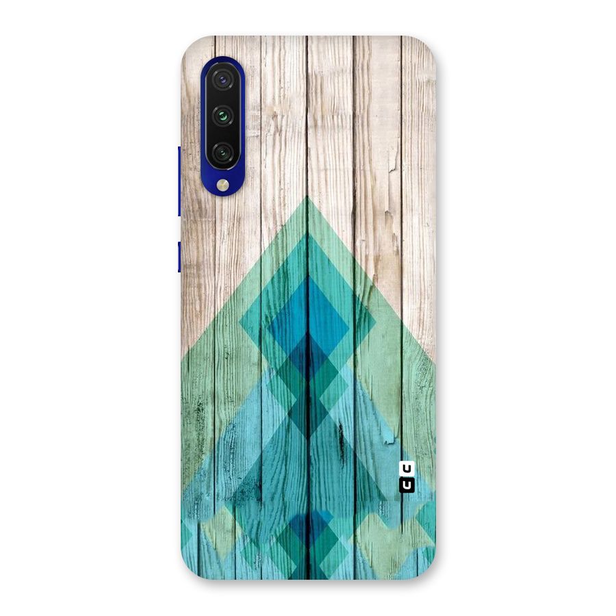 Abstract Green And Wood Back Case for Mi A3