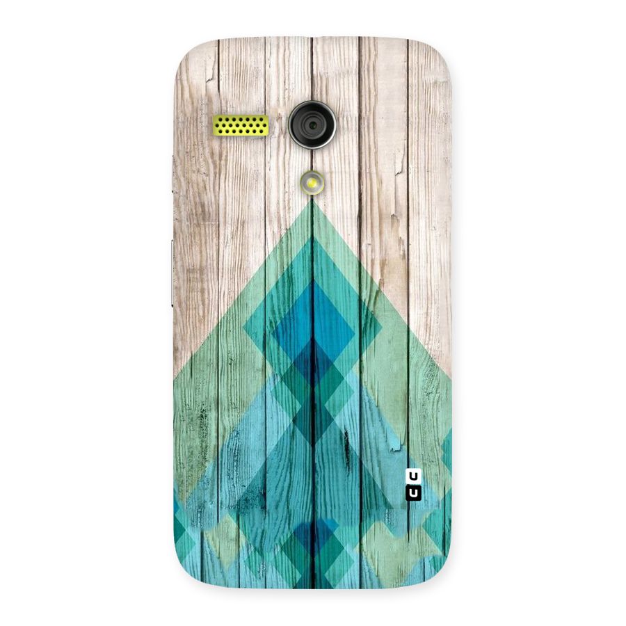 Abstract Green And Wood Back Case for Moto G