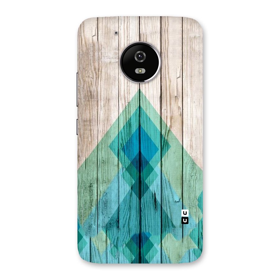 Abstract Green And Wood Back Case for Moto G5