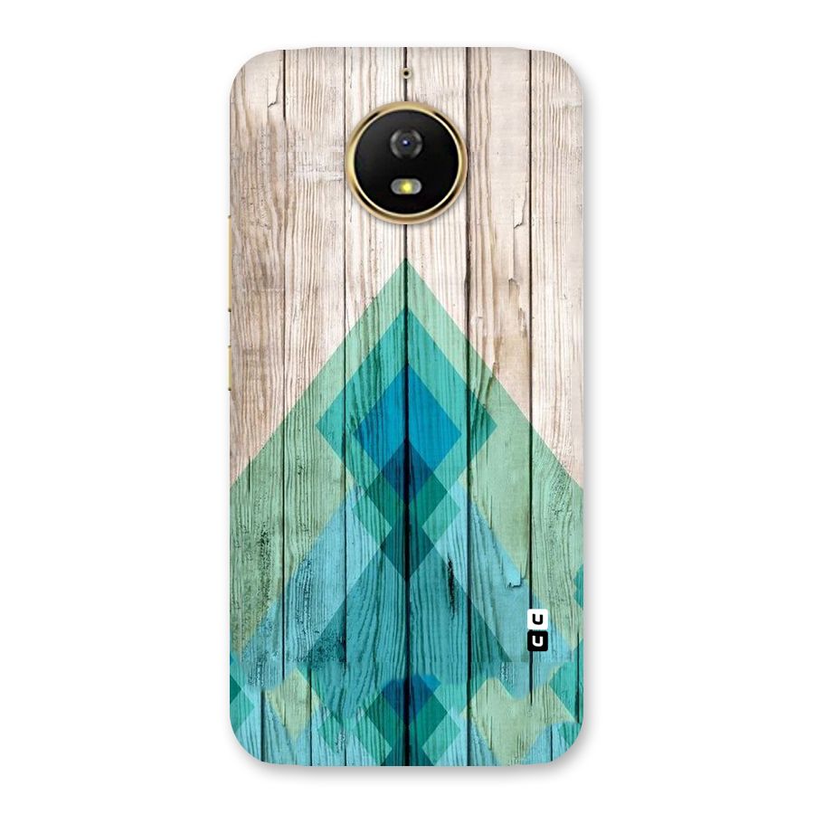 Abstract Green And Wood Back Case for Moto G5s