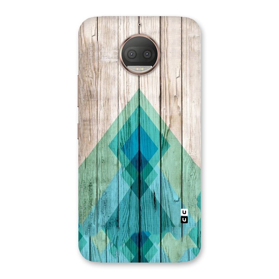 Abstract Green And Wood Back Case for Moto G5s Plus