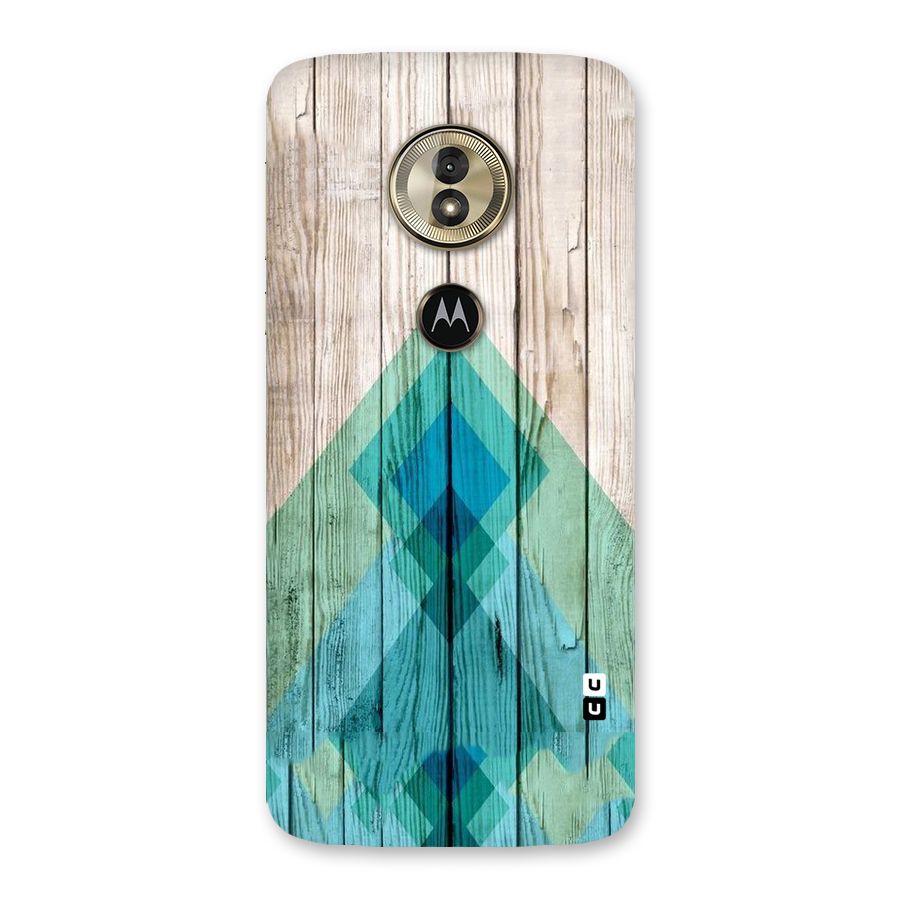 Abstract Green And Wood Back Case for Moto G6 Play