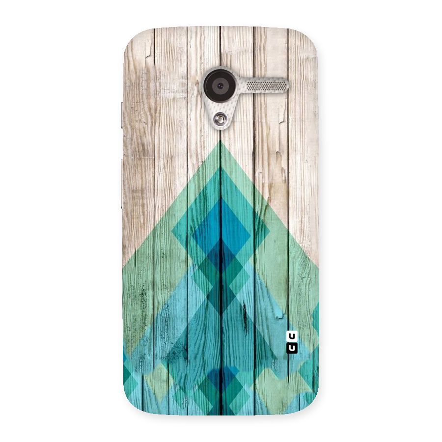 Abstract Green And Wood Back Case for Moto X