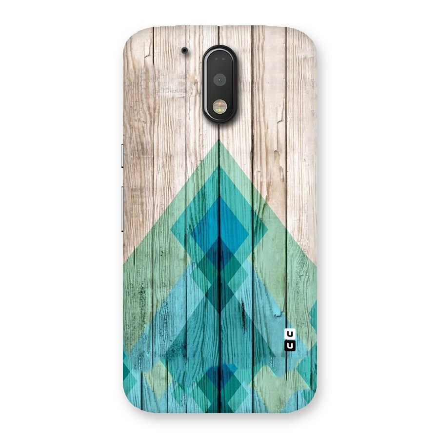 Abstract Green And Wood Back Case for Motorola Moto G4