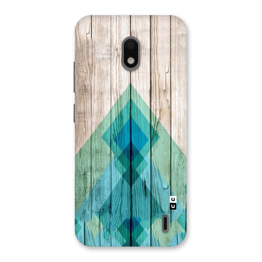 Abstract Green And Wood Back Case for Nokia 2.2
