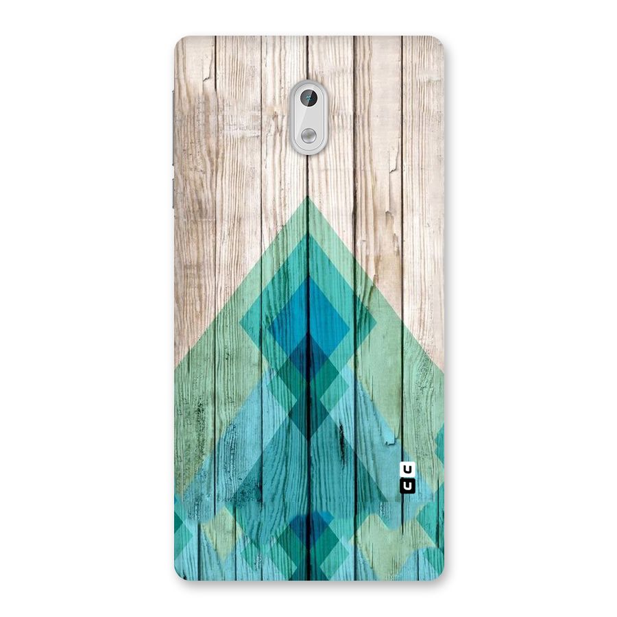 Abstract Green And Wood Back Case for Nokia 3