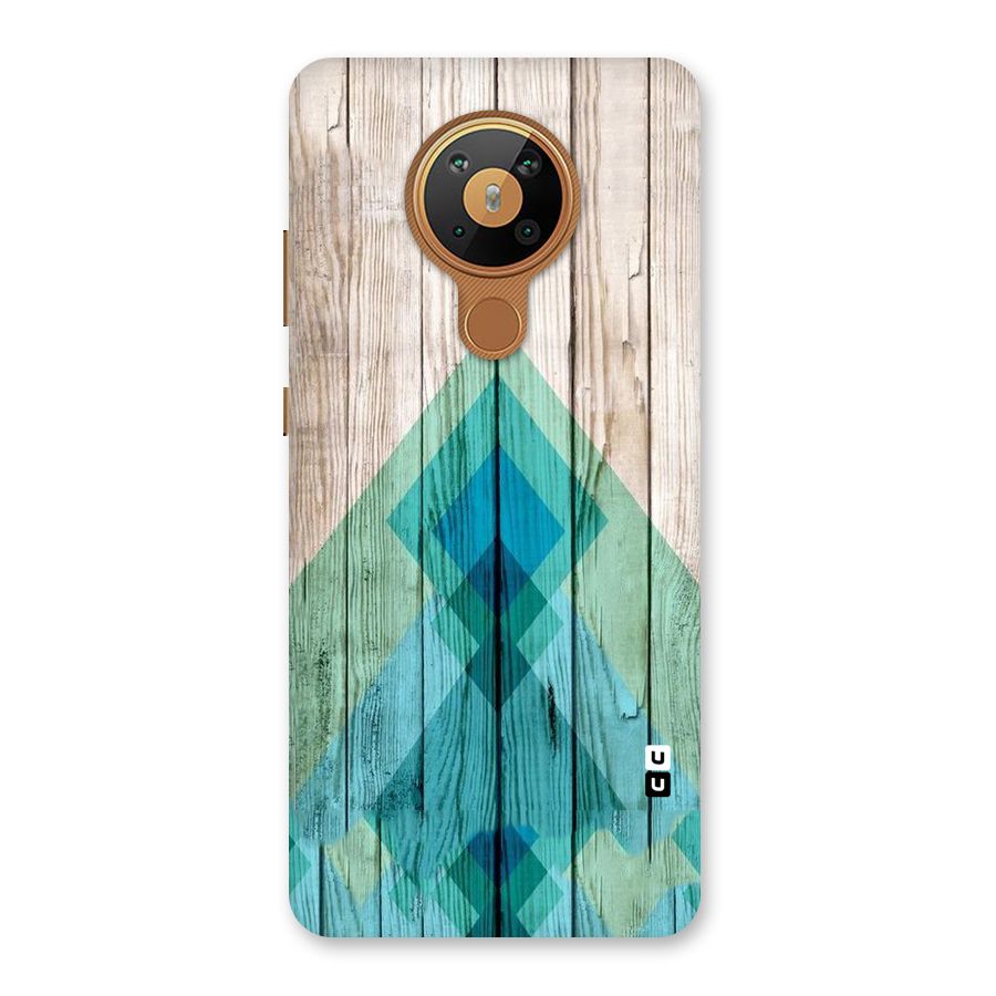 Abstract Green And Wood Back Case for Nokia 5.3