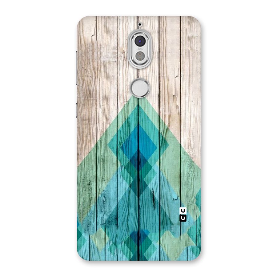 Abstract Green And Wood Back Case for Nokia 7