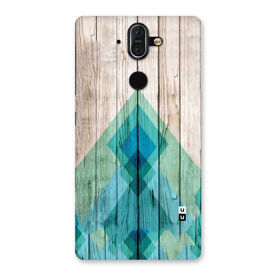 Abstract Green And Wood Back Case for Nokia 8 Sirocco