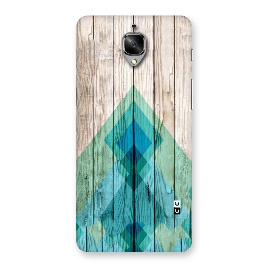 Abstract Green And Wood Back Case for OnePlus 3