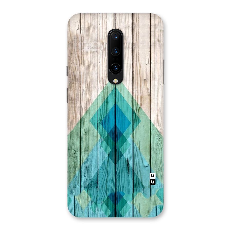Abstract Green And Wood Back Case for OnePlus 7 Pro