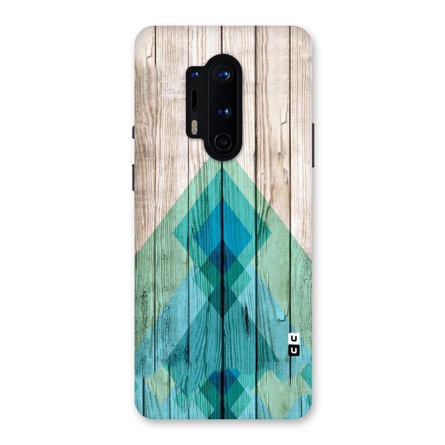 Abstract Green And Wood Back Case for OnePlus 8 Pro