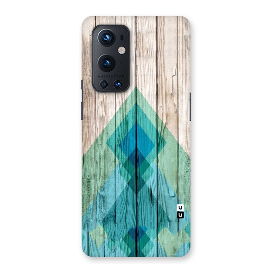 Abstract Green And Wood Back Case for OnePlus 9 Pro
