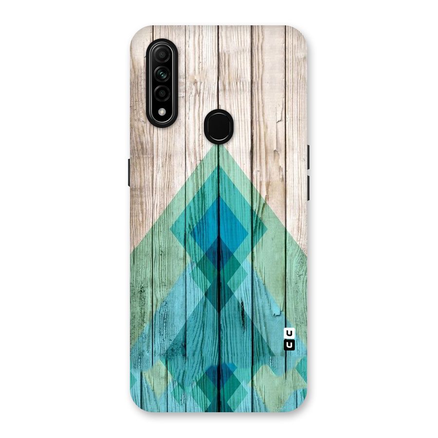 Abstract Green And Wood Back Case for Oppo A31