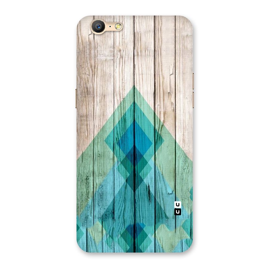 Abstract Green And Wood Back Case for Oppo A57