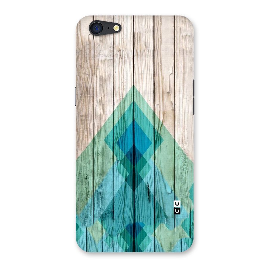Abstract Green And Wood Back Case for Oppo A71