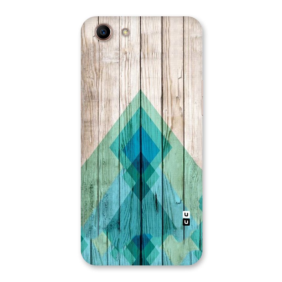 Abstract Green And Wood Back Case for Oppo A83 (2018)