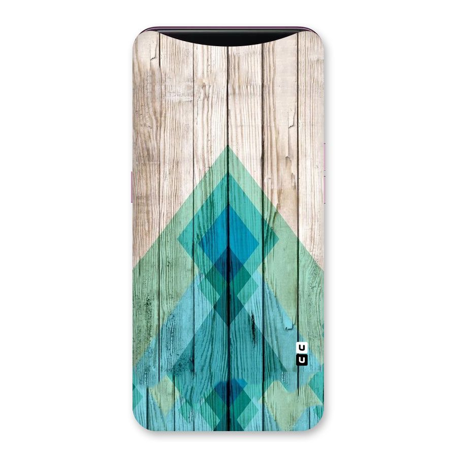 Abstract Green And Wood Back Case for Oppo Find X