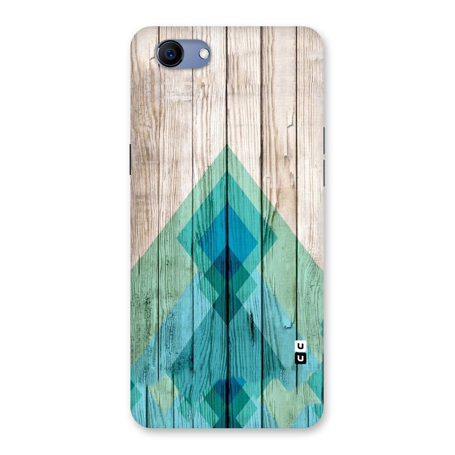 Abstract Green And Wood Back Case for Oppo Realme 1