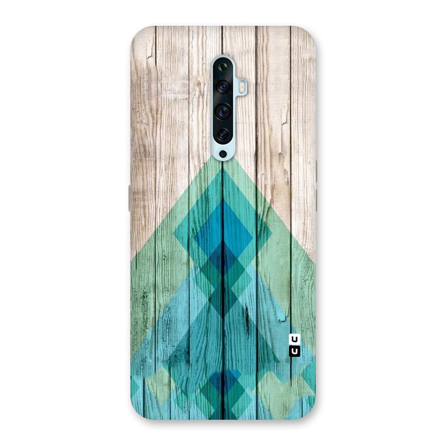 Abstract Green And Wood Back Case for Oppo Reno2 Z
