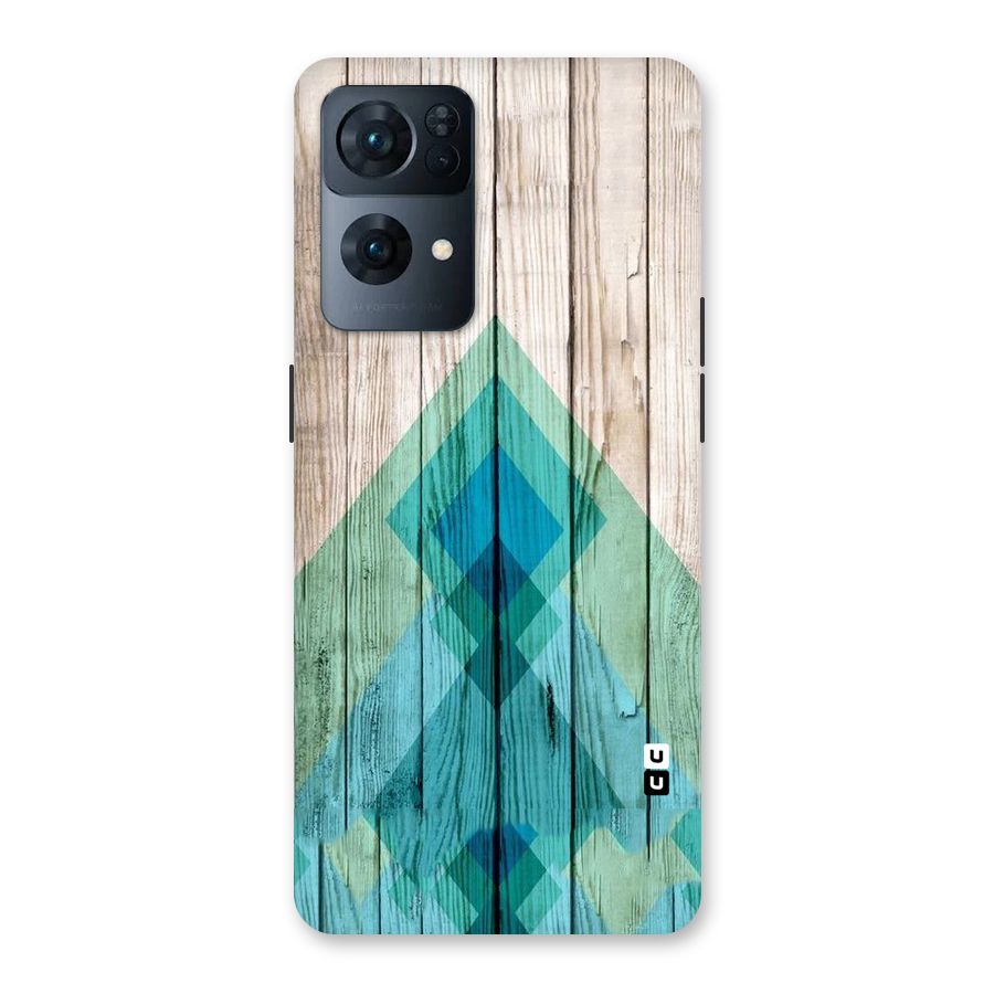 Abstract Green And Wood Back Case for Oppo Reno7 Pro 5G