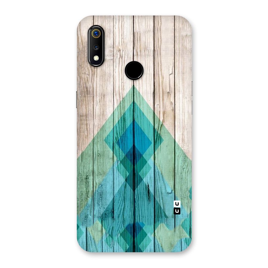 Abstract Green And Wood Back Case for Realme 3