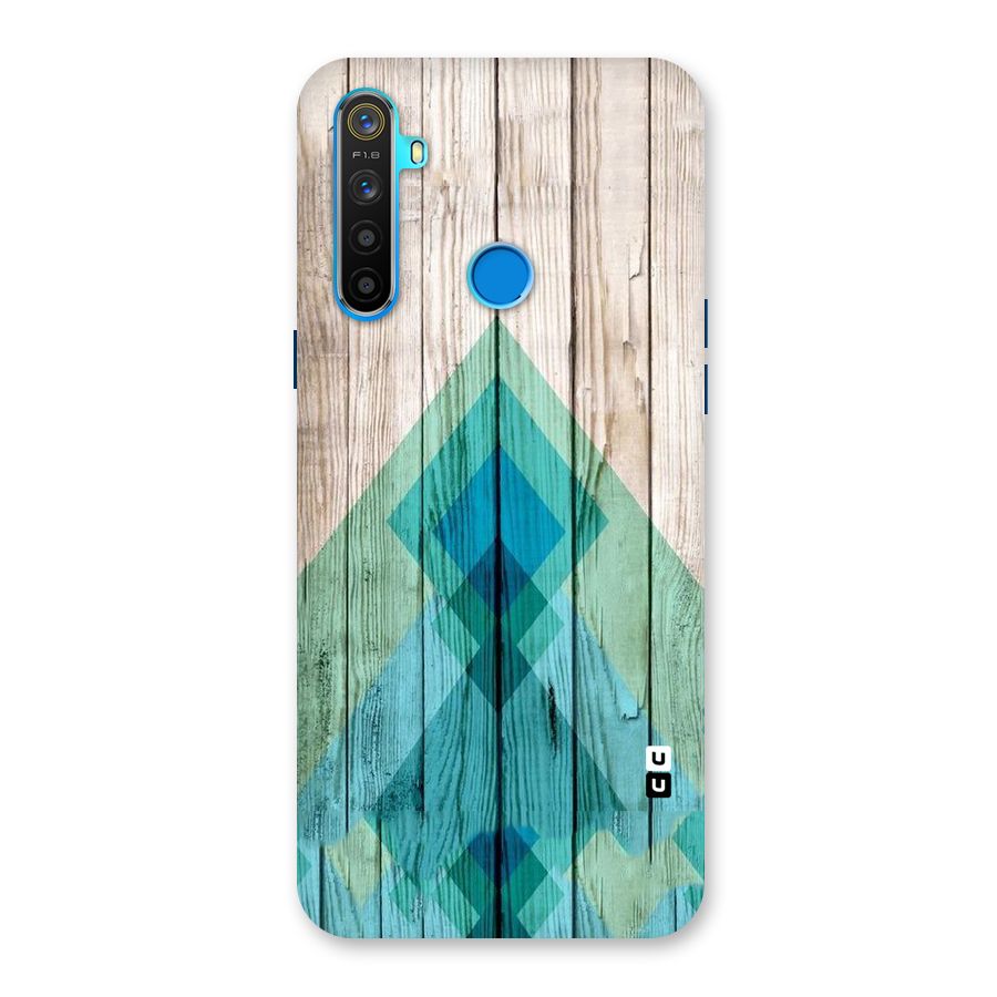 Abstract Green And Wood Back Case for Realme 5