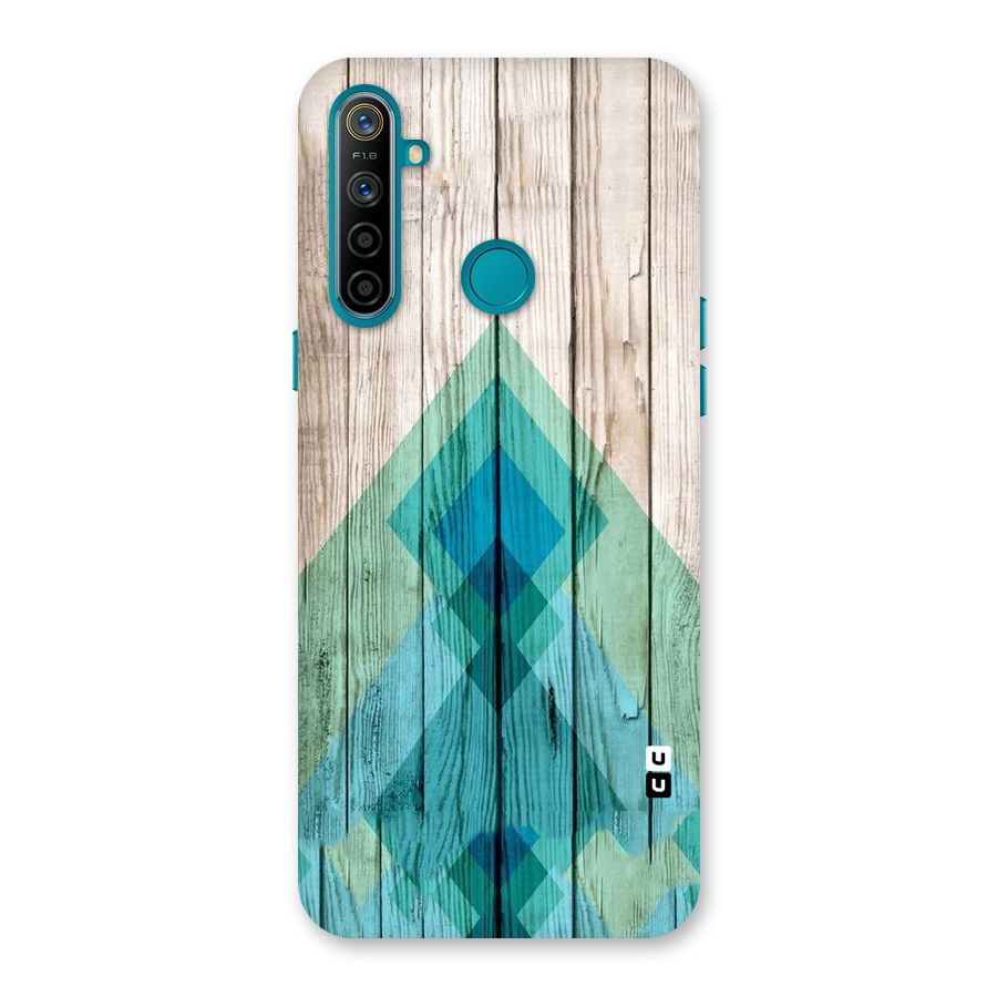 Abstract Green And Wood Back Case for Realme 5i