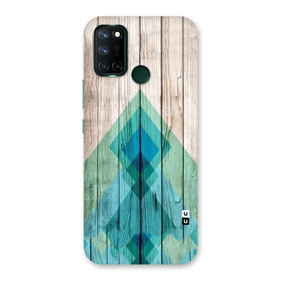 Abstract Green And Wood Back Case for Realme 7i