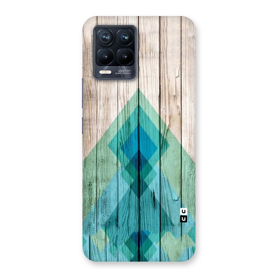 Abstract Green And Wood Back Case for Realme 8 Pro
