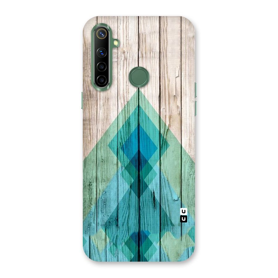 Abstract Green And Wood Back Case for Realme Narzo 10