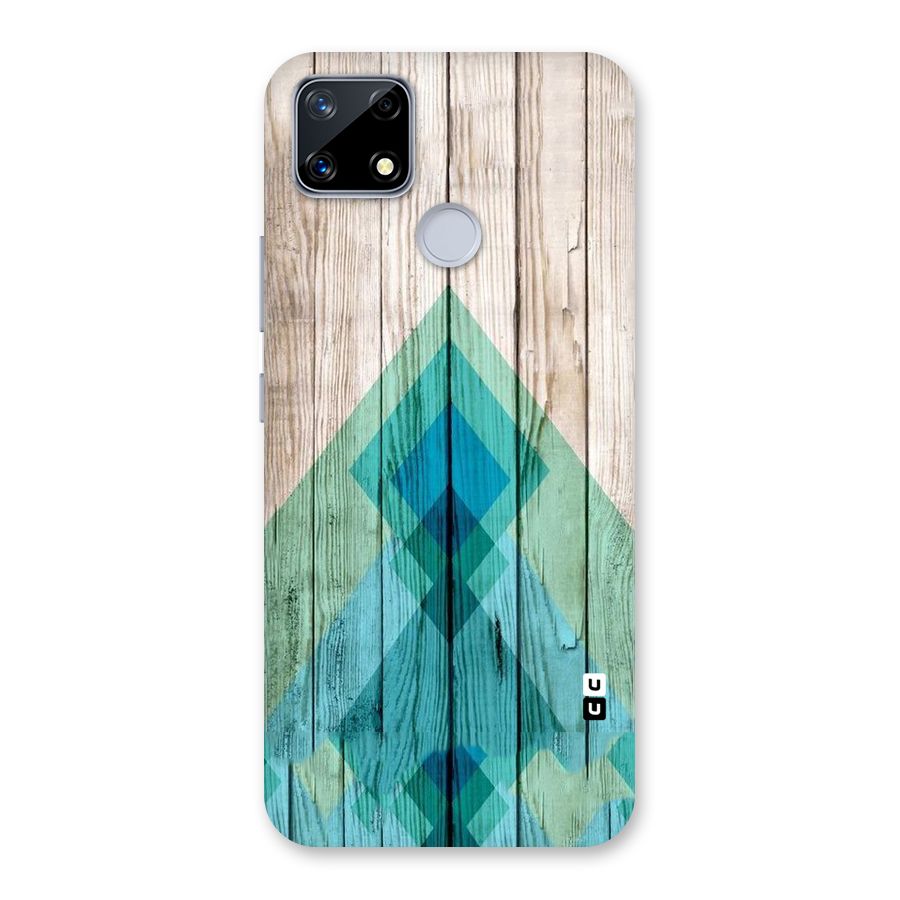 Abstract Green And Wood Back Case for Realme Narzo 20