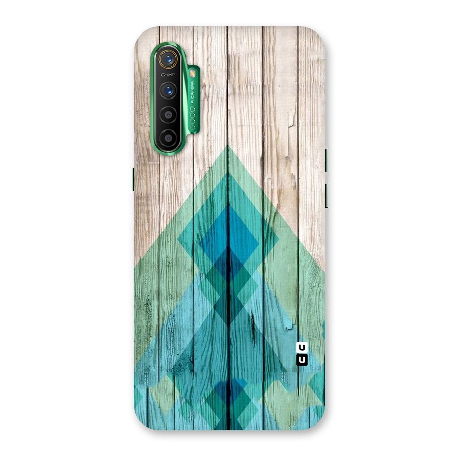 Abstract Green And Wood Back Case for Realme X2