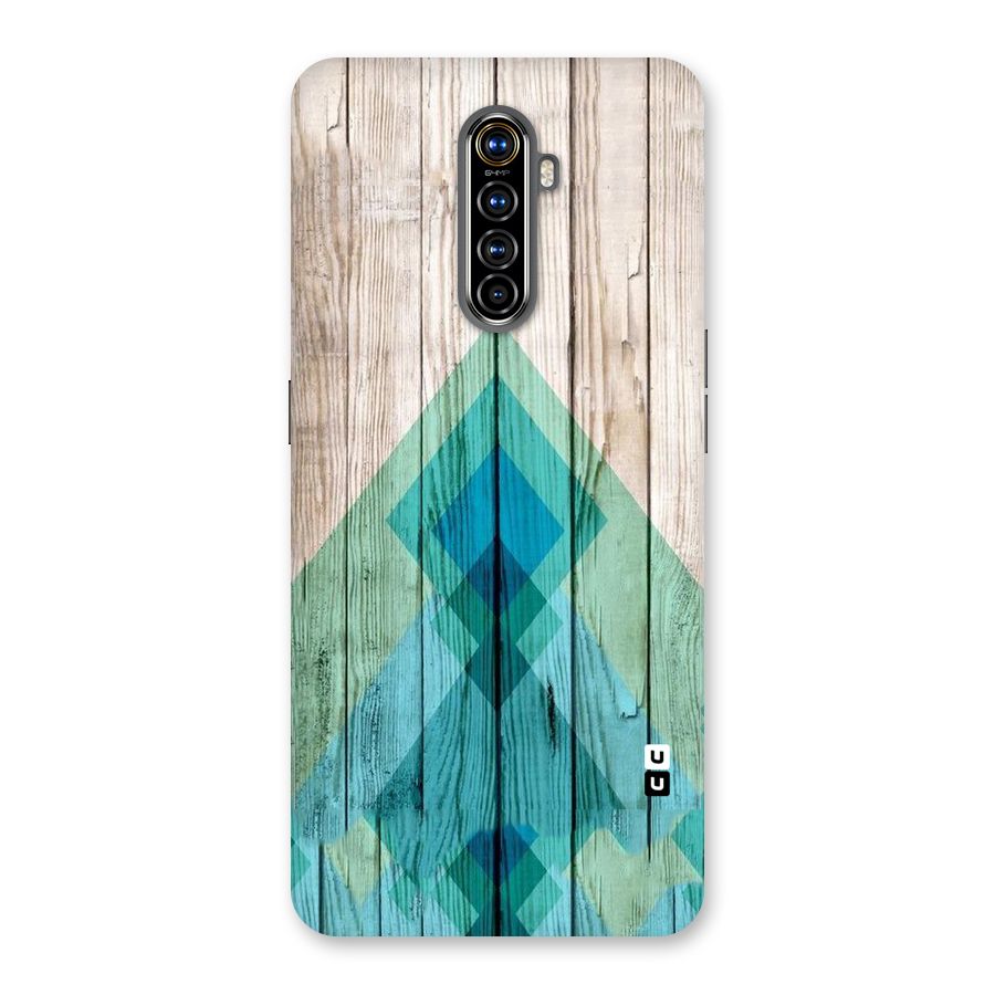 Abstract Green And Wood Back Case for Realme X2 Pro